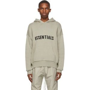 FOG Essentials 2021 Knit Hoodie Khaki / Olive